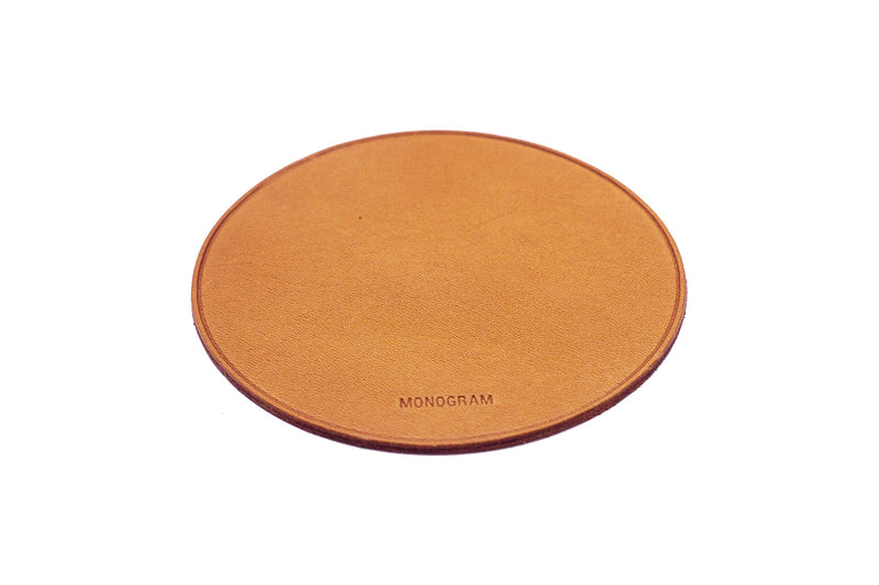 Monogram Leather | Coasters (Set of 6)