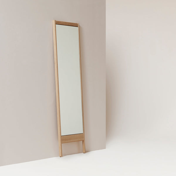 Shop Zung Form & Refine A Line Mirror, White Oak