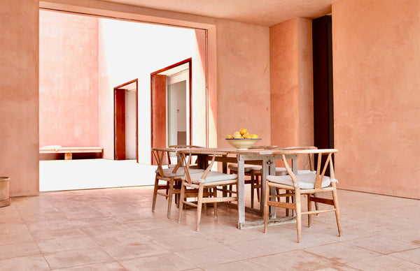 The open-floor dining room at Neuendorf House