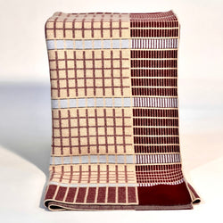 Hangai Mountain Textiles | Burgundy Vintage Bauhaus