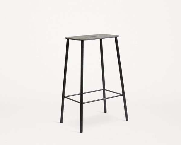 Shop Zung Frama | Adam Stool | Black | Black Leather