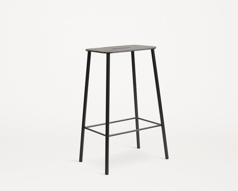 Frama | Adam Stool | Black | Black Leather