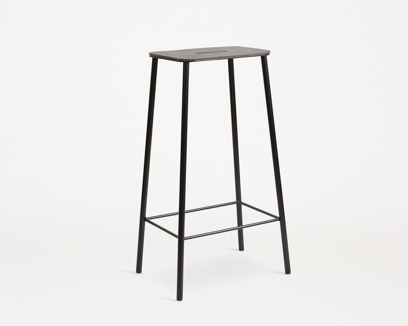 Frama | Adam Stool | Black | Black Leather