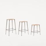 Frama | Adam Stool | Natural Leather | Raw Steel