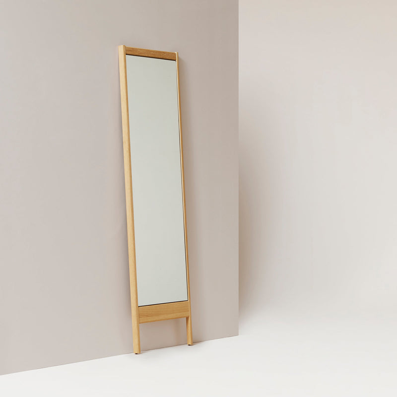 Form & Refine A Line Mirror, Oak