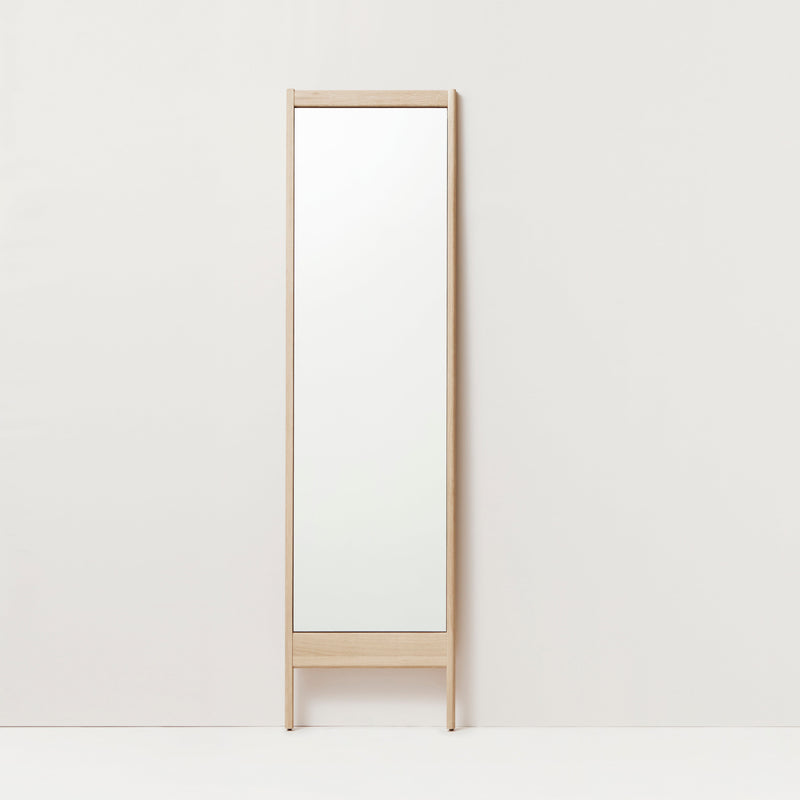 Form & Refine A Line Mirror, White Oak