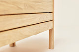 Form & Refine A Line Storage Bench 111, White Oak