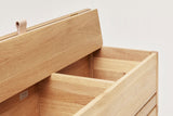 Form & Refine A Line Storage Bench 111, White Oak