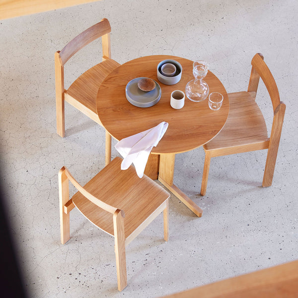 Shop Zung Form & Refine Trefoil Table, White Oak