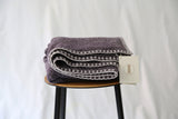 Hangai Mountain Textiles | Aubergine Bird's Eye Knit Cashmere Throw