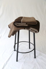 Hangai Mountain Textiles | Striped Three-toned Purl Knit Yak Down Throw