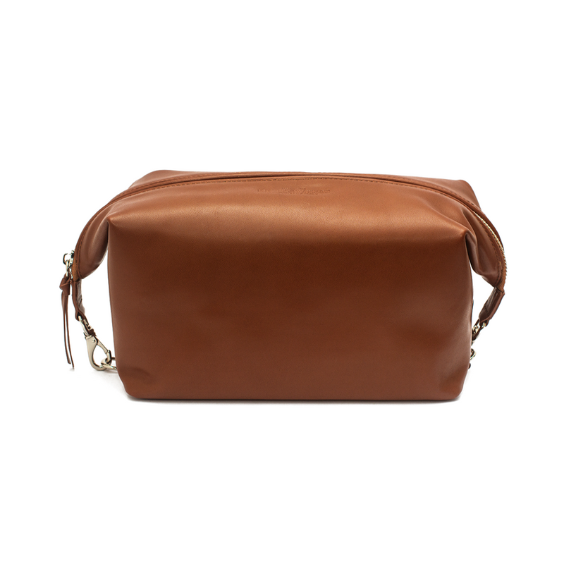 Shop Leather Toiletry Bags in Cognac