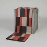 Hangai Mountain Textiles | Bauhaus Rust, Brown, Tan & Grey Camel Down Throw