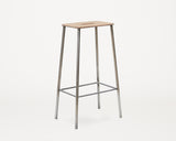 Frama | Adam Stool | Natural Leather | Raw Steel