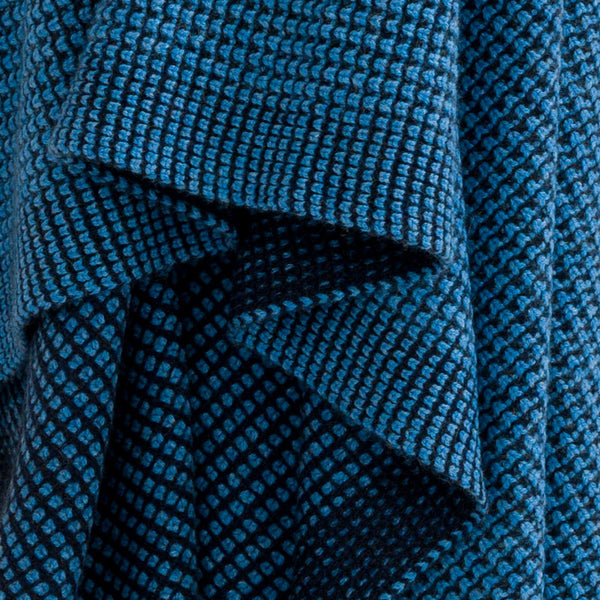 Shop Zung Hangai Mountain Textiles | Azure & Midnight Blue Cashmere Waffle Knit